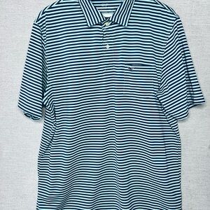 Vineyard Vines Navy/ Seafoam Striped Polo